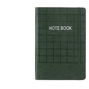 Cuaderno de diario personalizado negro con rayas, cuaderno de tapa dura de cuero A5, logotipo personalizable - Product Image 3