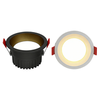 Spot LED encastré anti-éblouissement 75-80mm, plafonnier en aluminium à bord étroit, 5W 7W 3CCT, 2,5 pouces 3 pouces