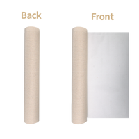 Keep Smiling Professional Rouleau de toile vierge en mélange lin-coton 450g pour artistes