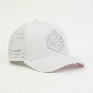 Custom Breathable Laser Cut Perforated Holes Waterproof <strong>Quick</strong> <strong>Dry</strong> Fabric 3D Embroidery Logo Performance Sport Golf <strong>Cap</strong> - Product Image 2