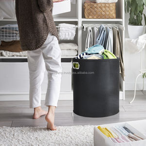 Cesto de Ropa de Fieltro para el Hogar, Cesto para Ropa Sucia con Diseño Simple, Cestas de Almacenamiento Plegables para Uso en el Baño - Product Image 4