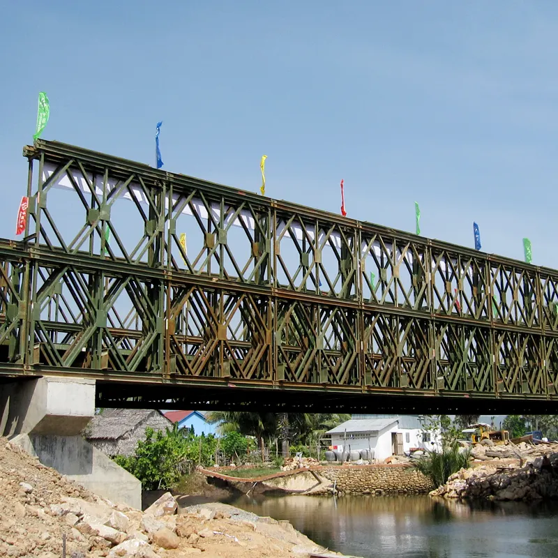 Prefabrik çelik köprü geçici köprü otoyol için