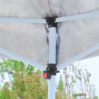 Tente de réception pliable promotionnelle 3x3m avec fenêtres, design personnalisé pour événements extérieurs