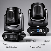 Igracelite 5W RGB Moving Head Laser Light avec animation 3D, anneau LED Wash, DMX512, éclairage de scène pour DJ, discothèque, mariage