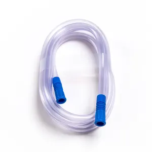 Professional Supplier Smooth Comfortable PVC Medical Suction Connection Tube With Eos Sterilization