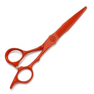 FD-355 Real Factory red Professional Salon Products Barber Supplies Hair Scissors