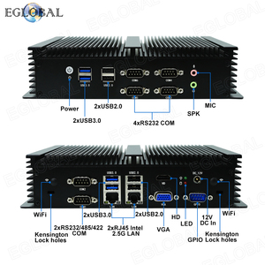 EGLOBAL I-ntel Core I3 8130U Mini Pc Industrial <span class=keywords><strong>16GB</strong></span> <span class=keywords><strong>DDR4</strong></span> <span class=keywords><strong>RAM</strong></span> 512 SSD 6COM GPIO HD-MI VGA Win11 Linux Mini Pc de escritorio sin ventilador - Product Image 6
