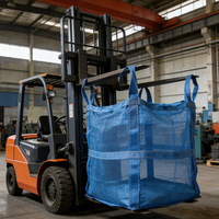 Sac Jumbo en PP de 1 tonne pour premiers travaux de construction, sacs plastiques de 500 kg, 1000 kg, 1200 kg pour gravier, sac jumbo respirant