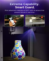Stampante 3D ad Alta Velocità Flashforge Creator-5 con 4 Testine, Sistema di Livellamento Automatico e Stampa Multicolore FDM