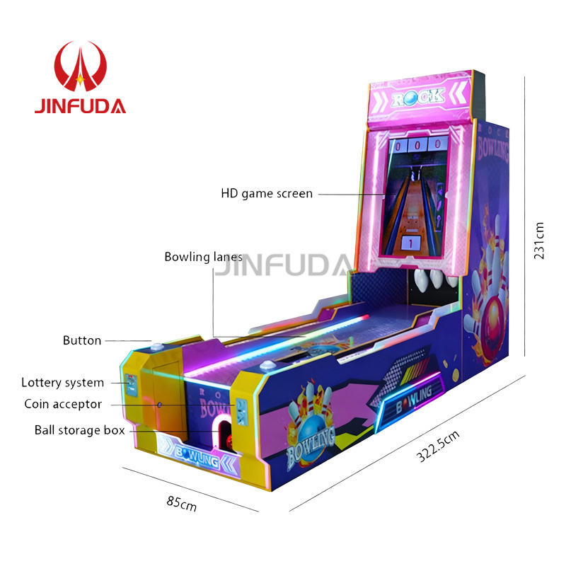 Multi Game Coin Operated Machine Coin Operated Game Machine Crazy Bowling Alley Roller Indoor Sport ...
