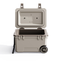 Glacière isolée dure haute performance glacières de capacité 50L avec roues