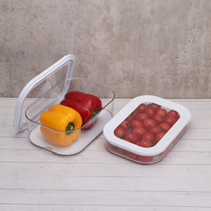 Cấp thực phẩm trong suốt Hộp giữ tươi có nắp tủ lạnh nhà bếp hộp lưu trữ đồ ăn nhẹ trái cây đặc biệt - Product Image 5