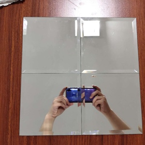 Modern 3mm 4mm 5mm 6mm Decorative Wall Silver Beveled <b>Mirror</b> Tiles (<b>mirror</b> Glass Tiles) for Decoration - Product Image 6