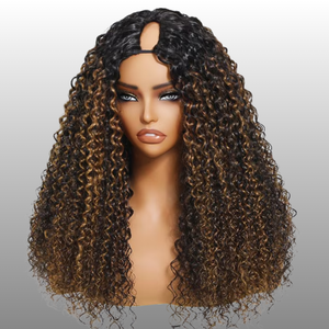 深波v形无胶假发人发不留巴西发机制作易穿拉绳天然人发假发 - Product Image 2