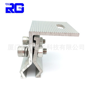 Pince de fixation solaire en aluminium RG pour toiture à joint debout, finition anodisée - Product Image 3