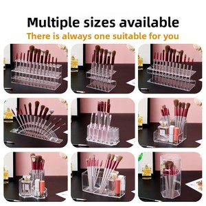 Cajas <span class=keywords><strong>de</strong></span> Almacenamiento Portátiles para Brochas <span class=keywords><strong>de</strong></span> Maquillaje, Acrílicas, a Prueba <span class=keywords><strong>de</strong></span> Polvo, <span class=keywords><strong>con</strong></span> Tapa Abatible, Organizador Transparente para Brochas <span class=keywords><strong>de</strong></span> Maquillaje, para Tocador - Product Image 2