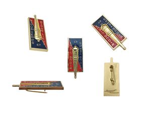 شارة معدنية إنتاج مخصص نمط رياضي علامات نمط الأعمال متعددة الألوان عملية الطلاء الكهربائي يأتي مع دبوس حصري - Product Image 6