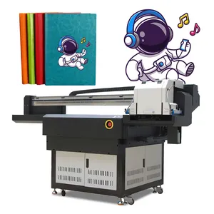 Siheda CMYK Lc Lm beyaz mürekkep kartuşu sistemi UV masaüstü yazıcı 90x60cm A1 ahşap cam seramik Metal üzerine baskı için