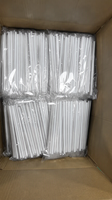 Pailles en plastique rigide de 7 mm de couleur blanche en forme de cœur, couleurs personnalisées, réutilisables, sans BPA, accessoires de bar, décoration de fête parfaite
