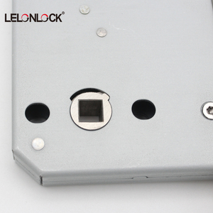 Ausgefallene kommerzielle öffentliche Toilette Grün Rot Anzeige knopfs chloss Mattschwarzer Griff High Privacy Keyless Mortise Lock - Product Image 5