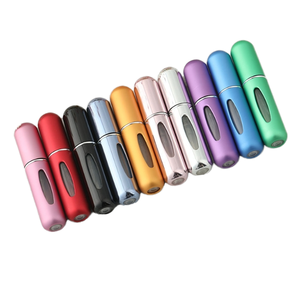 5ml Bottom-Filled Aluminum Refillable Perfume Atomizer Bottle with Screw Cap Mini Luxury <strong>Window</strong> Pump <strong>Spray</strong> - Product Image 1