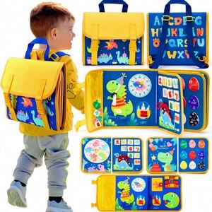 Nuevo Diseño de Tablero de Actividades de Dinosaurios para Niños Pequeños, Actividades de Aprendizaje Preescolar, el Mejor Regalo para Niños, Libro de Actividades de Fieltro - Product Image 2