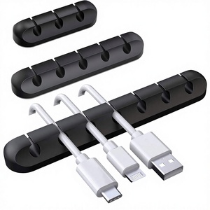 Clip Portacavi Autoadesivi in Silicone Durevole - Organizzatore per Cavi Marca Jiaen per Uso su Scrivania/Ufficio - Product Image 1