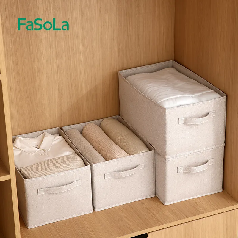 FaSoLa 22L 27L sac de rangement grande couverture vêtements Organisation et conteneurs de stockage pour couettes literie organisateur pliable