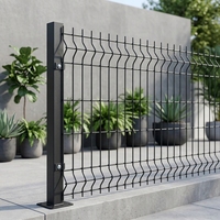 Clôture de sécurité en maille courbée enduite, grillage métallique 3D pour chantier, clôture extérieure écologique de 6 pieds