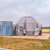 Tente Dôme Hôtelier de Luxe Moderne Transparente pour Glamping 2024, Isolée, Étanche, Quatre Saisons, Prix Usine