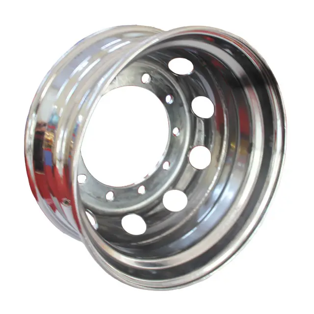 Chất lượng hàng đầu Trung Quốc xe tải bánh xe rim các nhà sản xuất bánh xe vành để bán 22.5x8.25 thép Chrom rim Tubeless xe tải bánh xe