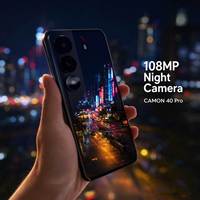 Meilleur Smartphone Camon40 Pro 2026, Écran 7,3 Pouces, 5G, 16 Go RAM + 1 To Stockage, 108 MP, 10 Cœurs, Android 15, Double SIM, Vente en Gros
