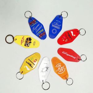 Custom logo Promotional Blank <b>Plastic</b> Motel Hotel Room Keychain Blank With Promotion Gift - Product Image 4