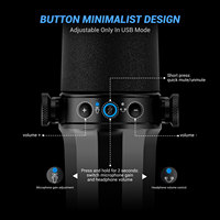 Nouveau microphone dynamique professionnel USB Type-C et XLR avec suppression du bruit et design léger pour les conférences et l'utilisation sur ordinateur de bureau