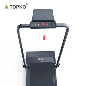 TOPKO家庭用小型折りたたみ式フィットネスウォーキングパッド、屋内サイレントエクササイズ、減量電動ウォーキングパッドトレッドミル