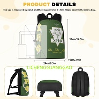 Sac à dos pour femme de la sororité Chi Eta Phi, réutilisable, pour le shopping, vente en gros, personnalisé, de haute qualité, sac de week-end