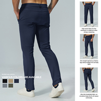 Pantalon Chino Premium Extensible pour Homme – Infroissable, Respirant, Coupe Droite, Idéal Bureau, Fermeture Éclair, Personnalisable