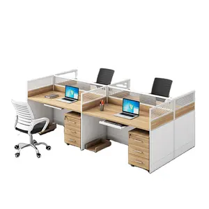 Perabot Kantor Kantor Kantor, Cubicles Kayu Kantor Ukuran Kustom