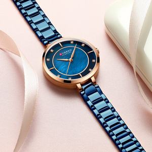 Reloj Clásico para Mujer Oem CURREN 9051, Reloj de Pulsera con Superficie de Concha, Resistente al Agua, Minimalista, Esfera Pequeña, Circular, Moderno - Product Image 4