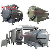 Fourneau de carbonisation horizontal commercial sans fumée pour charbon de bois, machine de retorte de biochar
