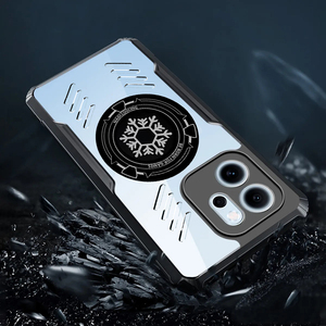 Custodia per <span class=keywords><strong>OPPO</strong></span> <span class=keywords><strong>Reno</strong></span> 14 14F 13 12 11 10 9 8T 7 6Z 6 PRO Lite in TPU Trasparente con Grafene per Dissipazione del Calore e Protezione Anti-caduta con Cornice Morbida - Product Image 4