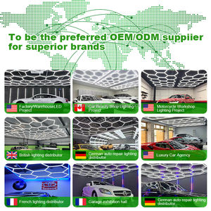 Promotion Phare Plafonnier LED Alvéolaire Hexagonal pour Garage, Atelier Automobile, Détailing et Lavage <span class=keywords><strong>de</strong></span> Voitures - Product Image 6