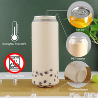 Bouteille de boisson en plastique transparente Flash Factory Price PET à ouverture facile 330ml 500ml 650ml avec couvercle SOT en aluminium pour eau gazeuse