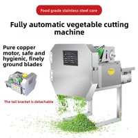 Cortadora Automática Multifuncional Comercial Pequeña para Frutas y Verduras, Fácil de Operar, para Picar Puerros, Cebollines, Chiles en Rodajas