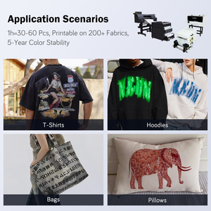 2024 imprimante à jet d'encre blanche PrintPro imprimante directe à film machine d'impression à jet d'encre à transfert de chaleur imprimante DTF 24 "avec secoueur et sécheur - Product Image 2