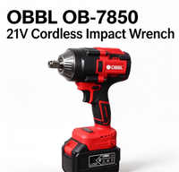 OB-7850 21V Akku-Schlagschrauber 1/2 Zoll Vierkantantrieb 850N.m Hochdrehmoment Elektroschrauber Lithium-Batterie Elektrowerkzeug