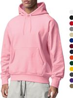 Sweats à capuche personnalisés pour hommes Poignet et ourlet côtelés pour vente en gros Sweats à capuche en éponge pour hommes