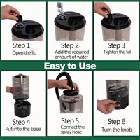 Humidificateur brumisateur écologique JY 4L pour reptiles avec tuyau extensible – Brumisateur silencieux et réglable pour caméléons, dragons barbus et amphibiens