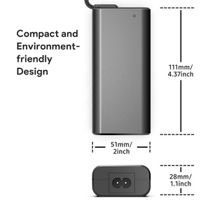 เครื่องชาร์จแล็ปท็อป65W 45W USB C,อะแดปเตอร์ AC Type C ใช้ได้กับ <span class=keywords><strong>HP</strong></span> Spectre <span class=keywords><strong>X360</strong></span> <span class=keywords><strong>Chromebook</strong></span> 14โน้ตบุ๊ค<span class=keywords><strong>13</strong></span> 360ซีรี่ส์ - Product Image 5