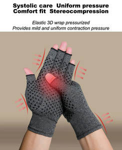 Guantes de compresión para <span class=keywords><strong>artritis</strong></span> El mejor guante con infusión de cobre para la <span class=keywords><strong>artritis</strong></span> <span class=keywords><strong>Manos</strong></span> Artrítico Túnel carpiano sin <span class=keywords><strong>dedos</strong></span> - Product Image 5